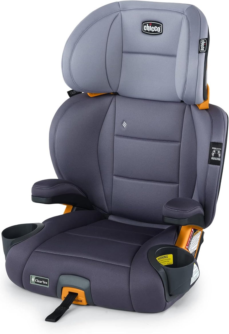 Chicco KidFit ClearTex Plus 2-in-1 Belt-Positioning Booster Car Seat 40-110 lbs, Lilac - Image 1
